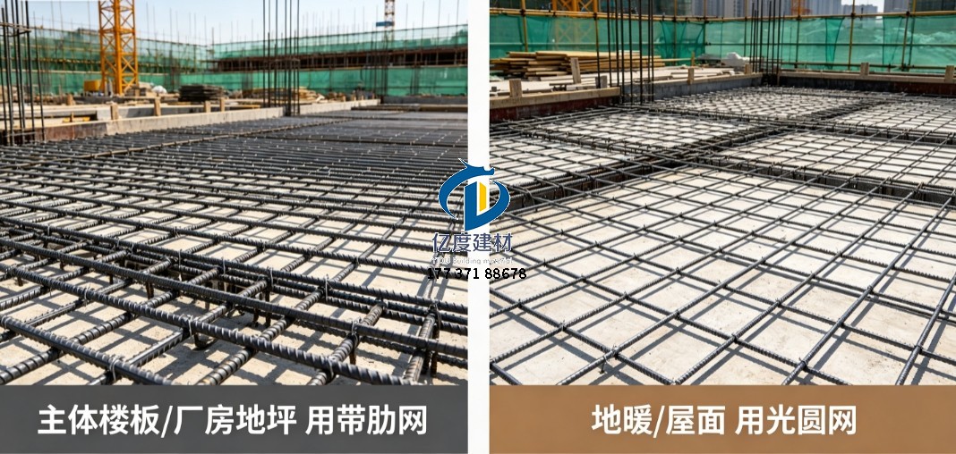 带肋与光圆钢筋网片工程适用场景对比讲解.jpg