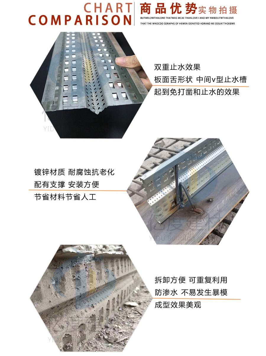 后浇带专用建筑止水鱼鳞网