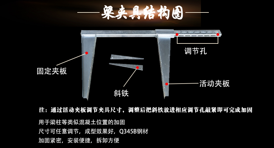 建筑梁夹具