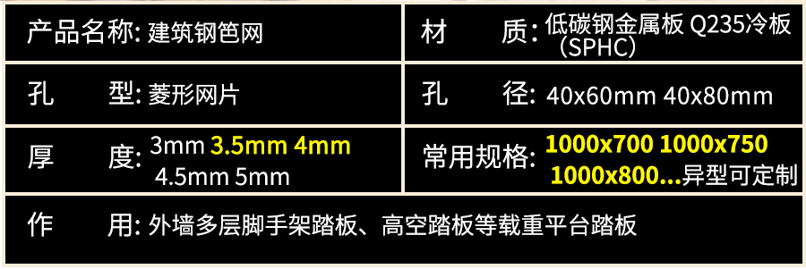 建筑脚手架钢笆网片-菱形钢笆网片